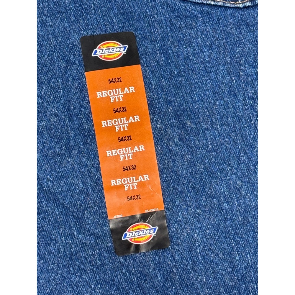 Dickies Mens‎ 54x32 Dark Wash Relaxed Fit Straight Leg Denim Jeans New With Tags - Picture 15 of 15